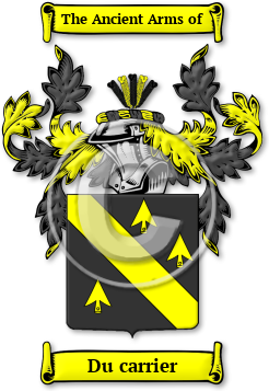 Du carrier Family Crest Download (jpg) Legacy Series - 150 DPI